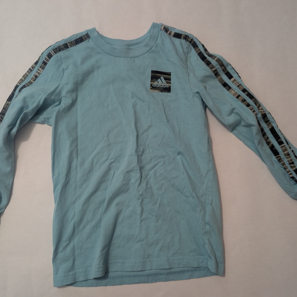 Adidas Kids Blue Long Sleeve Shirt